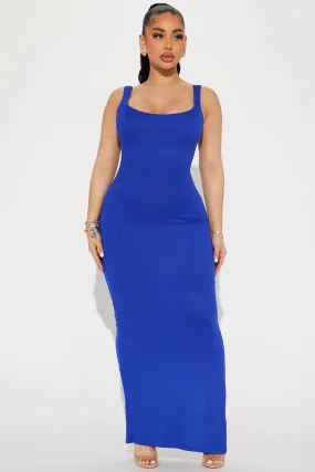 Alexis Ribbed Maxi Dress - Royal