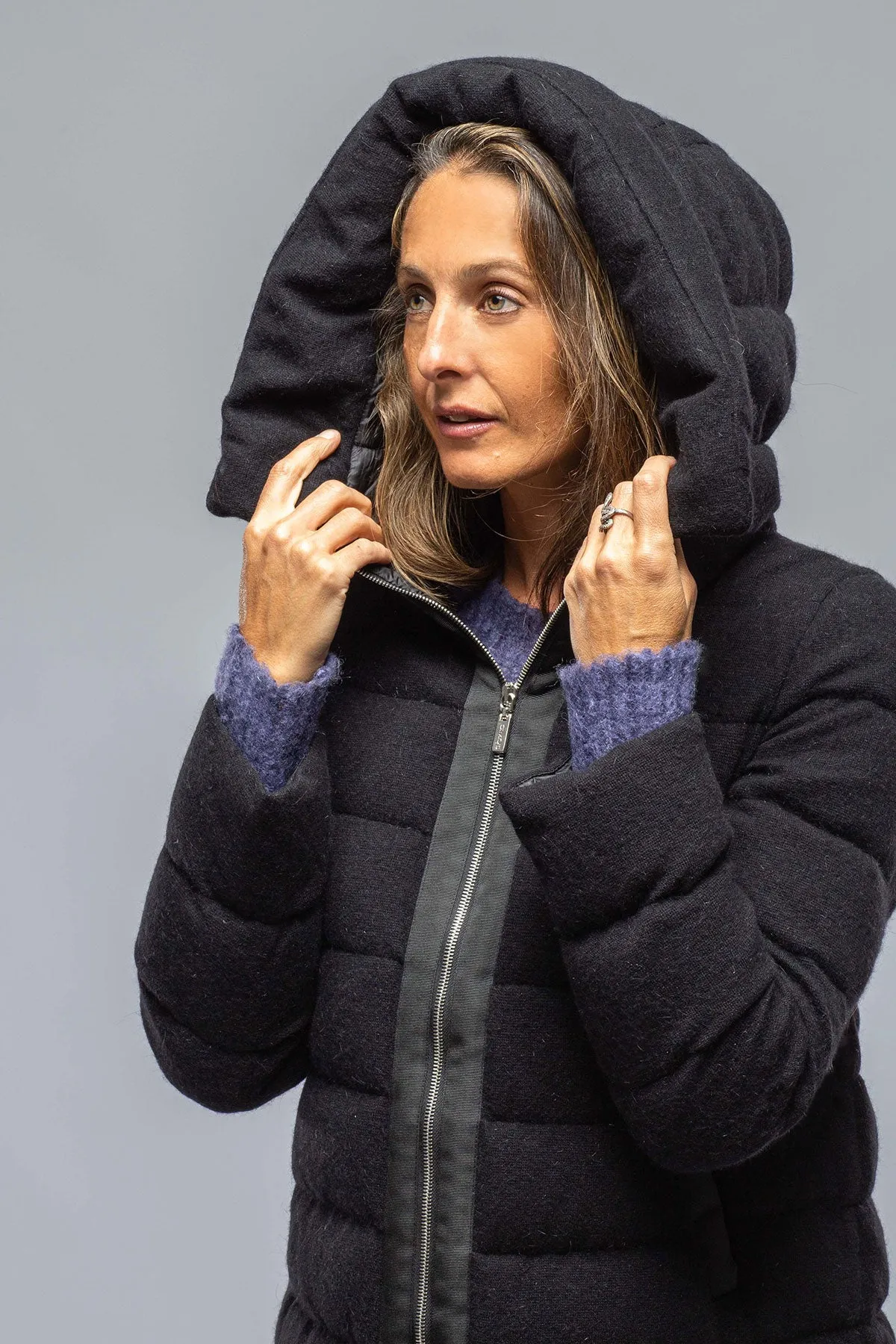 Bergen Angora Knit Down Coat