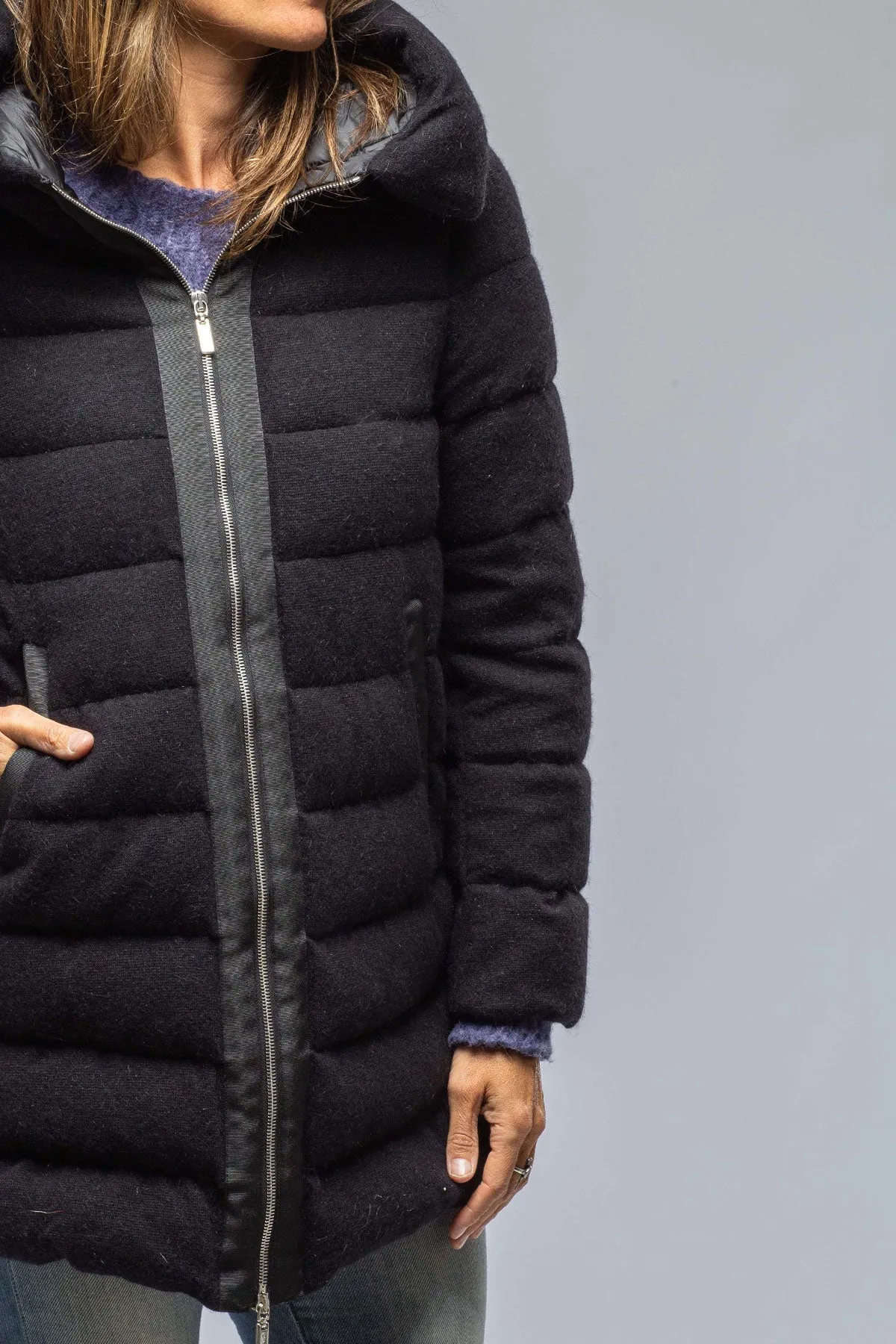Bergen Angora Knit Down Coat