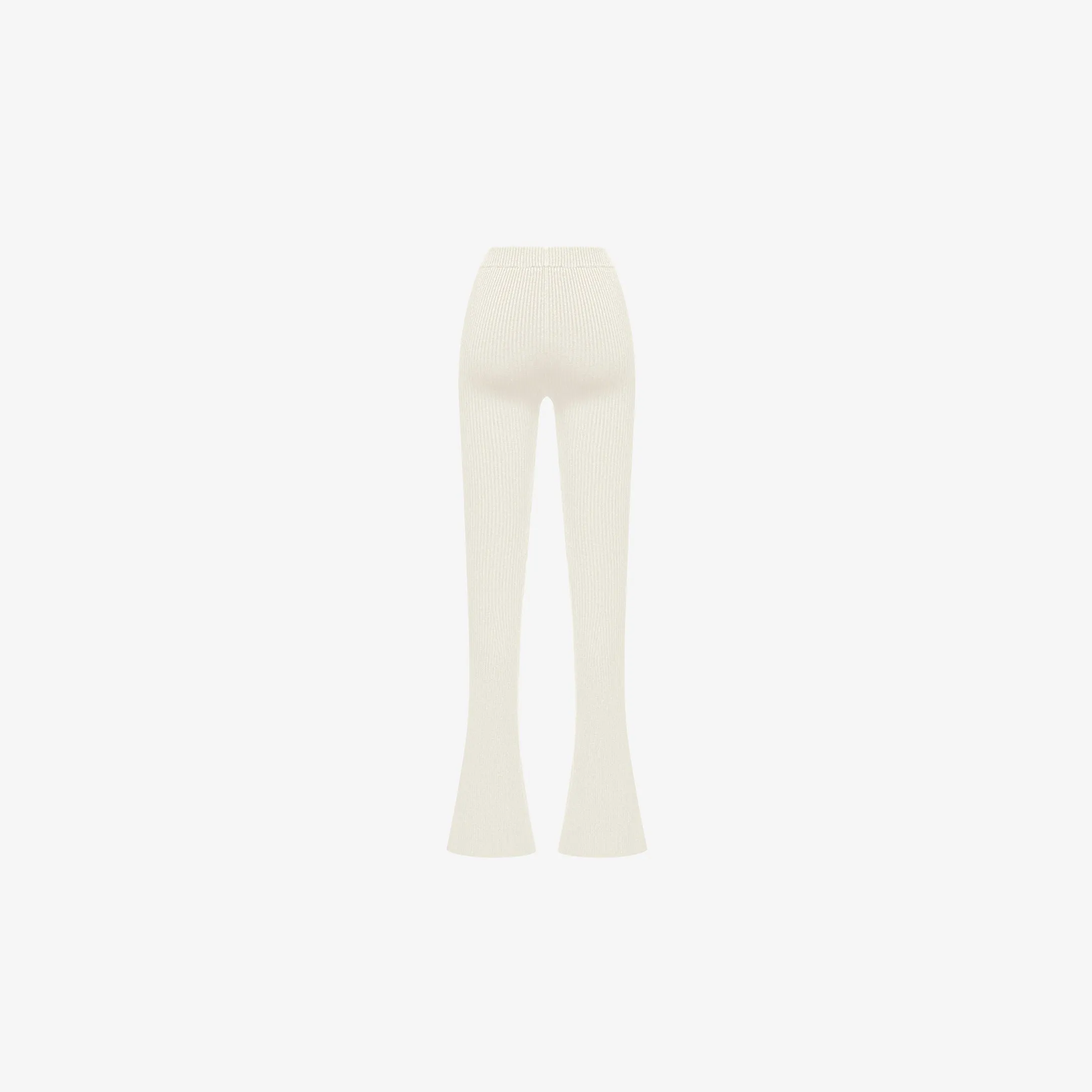 FLAREED PANTS IN CREAM CASHMERE