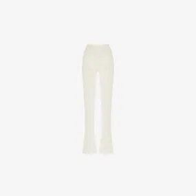 FLAREED PANTS IN CREAM CASHMERE
