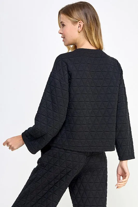 Quilted LS Top