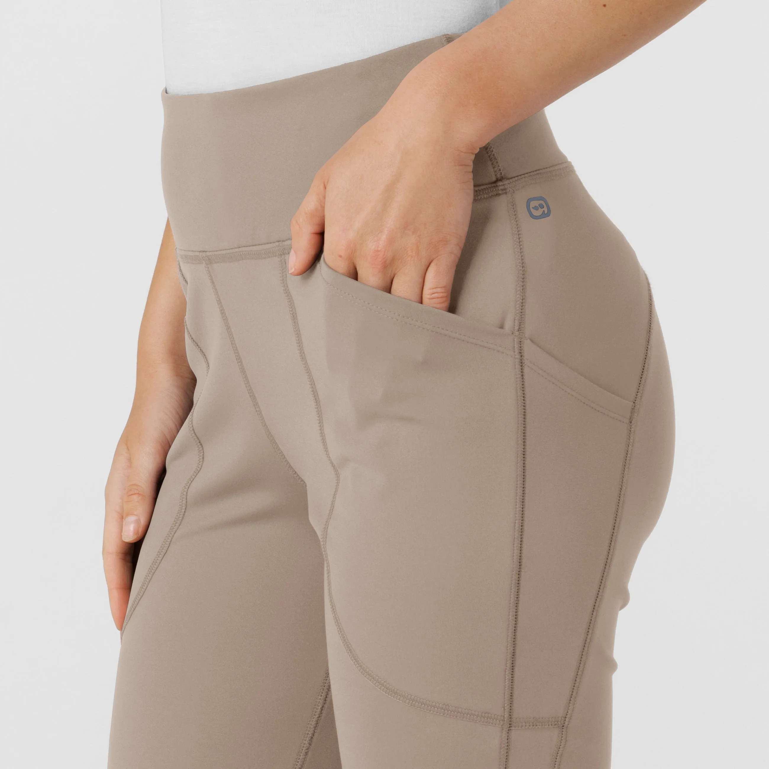 RENEW Knit Women's Flare Yoga Scrub Pant - Haze