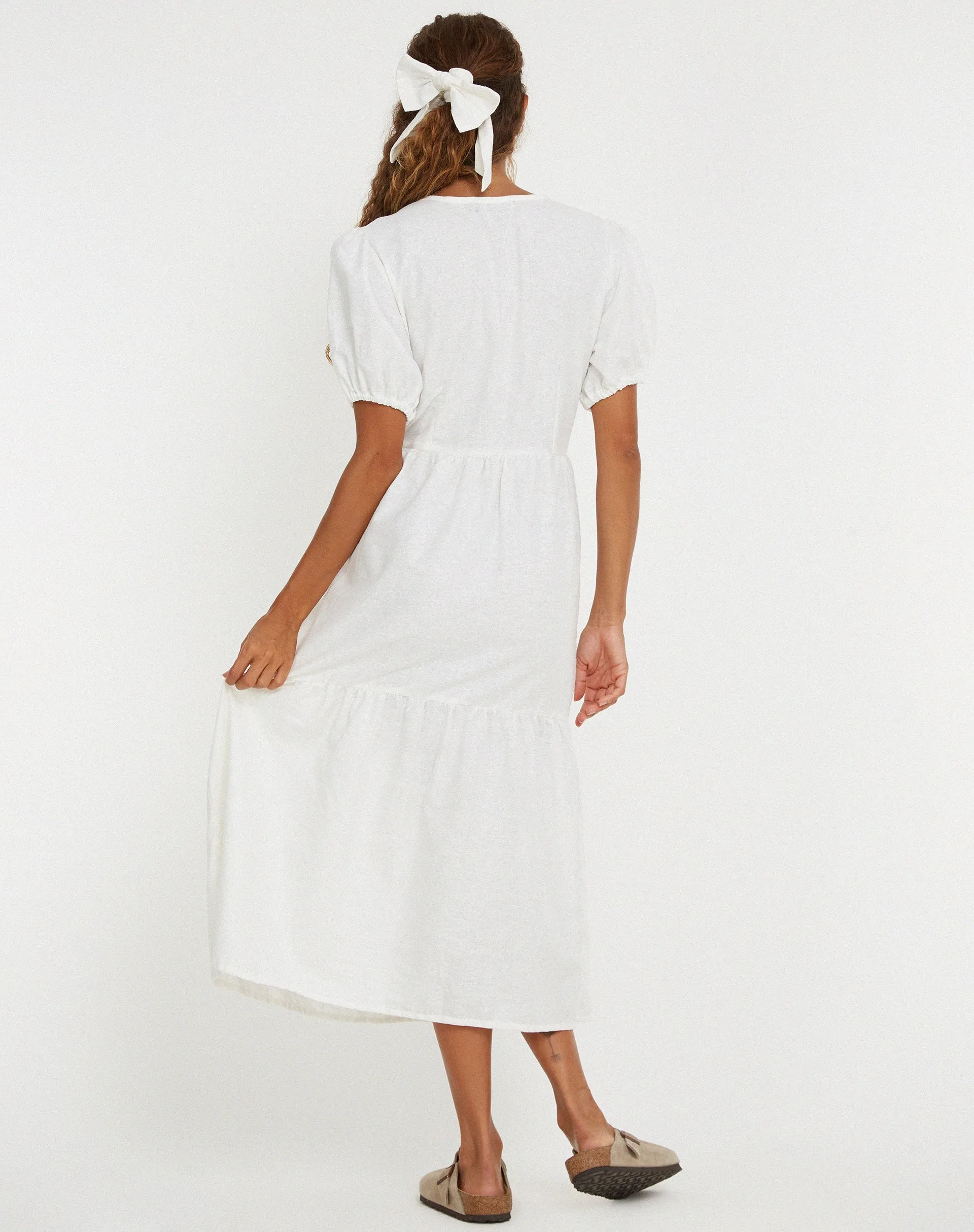 Sawyer Midi Dress in White