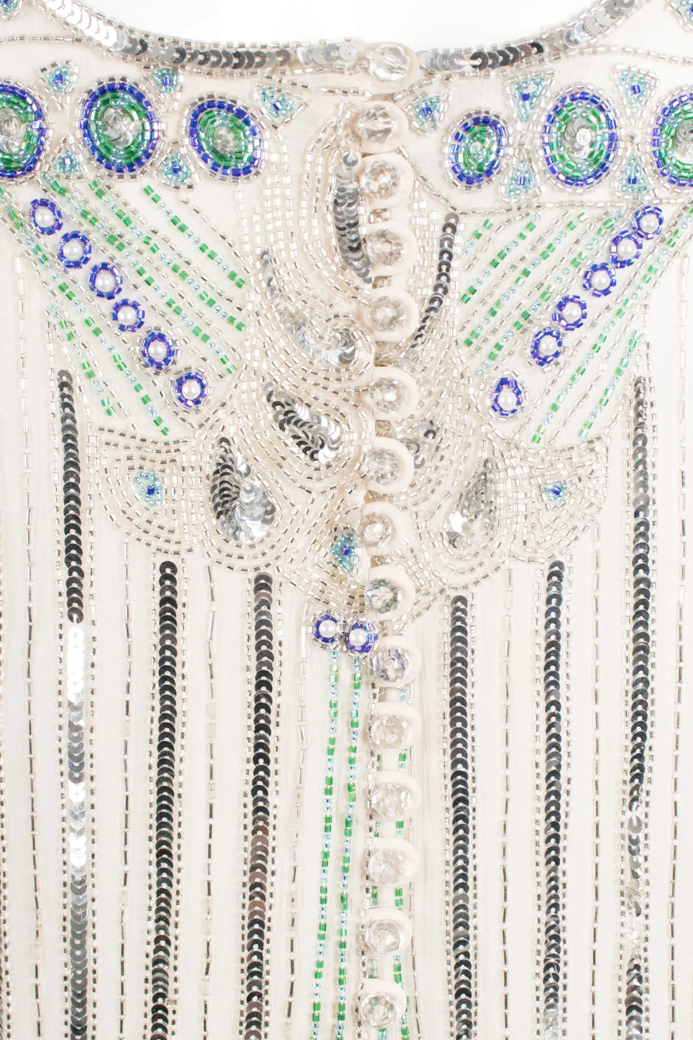 Sequined Puff Sleeve Deco Dress