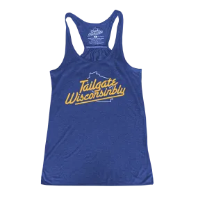 Tailgate Wisconsinbly Women's Racerback Tank Top