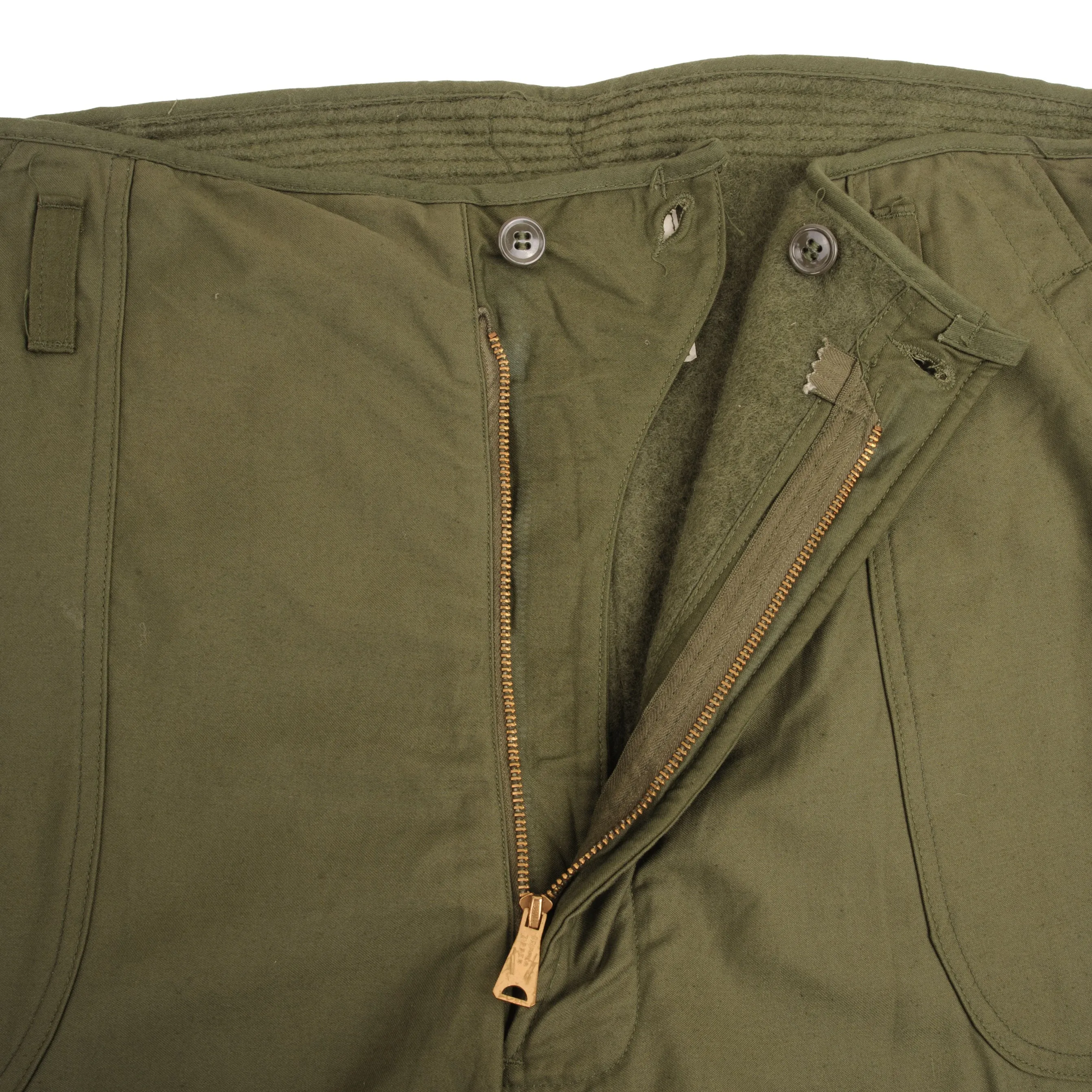 VINTAGE USN US NAVY COLD WEATHER PERMEABLE DECK TROUSERS PANTS 1977 SIZE 2XL