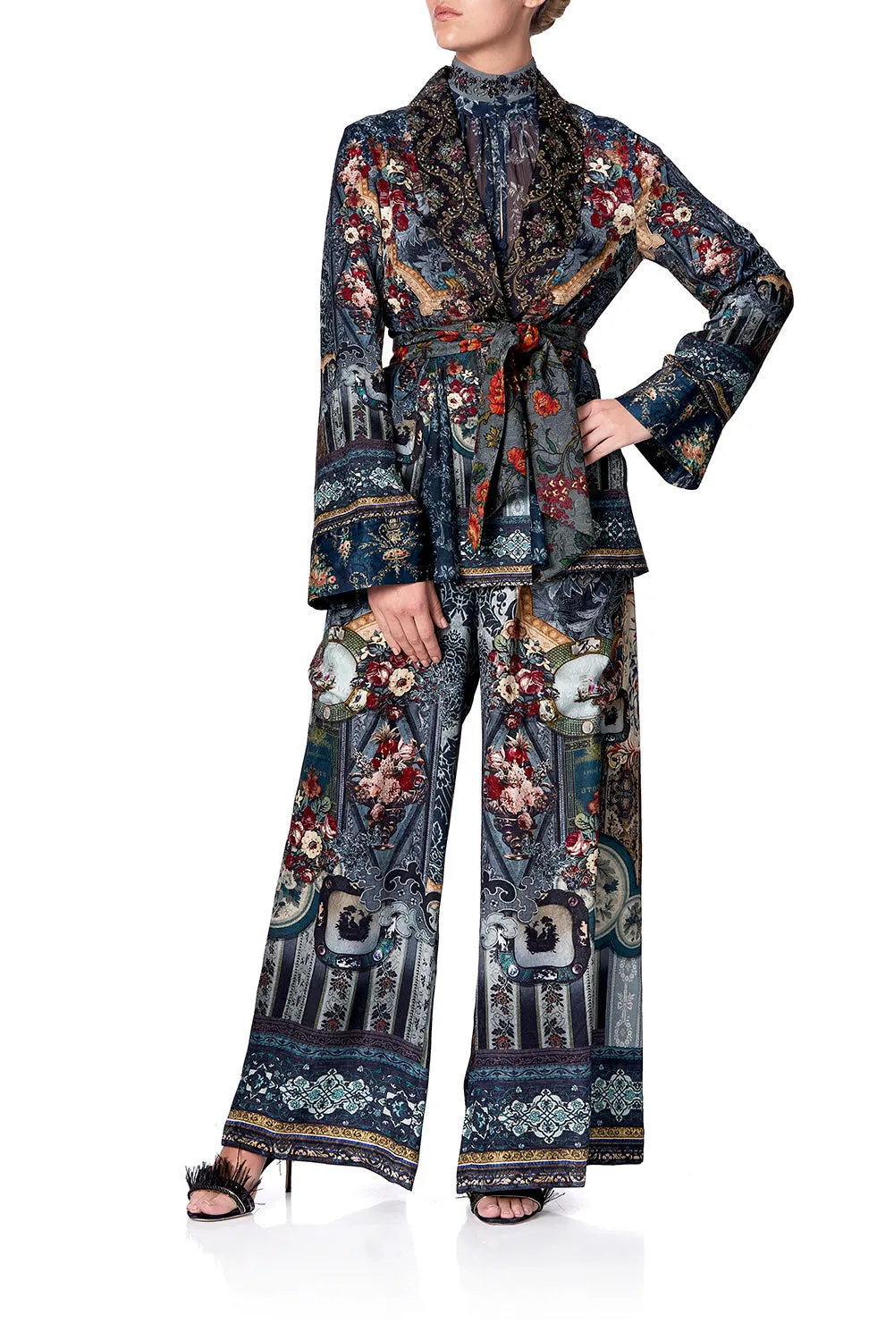 WIDE LEG TROUSER WITH FRONT POCKETS HOTEL BOHEME