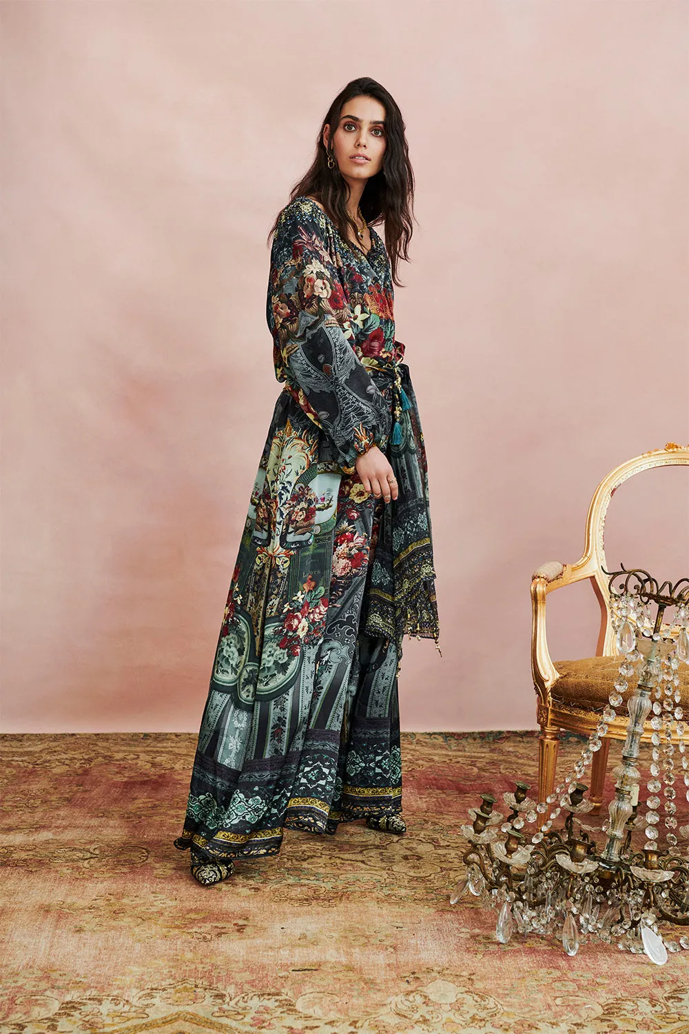 WIDE LEG TROUSER WITH FRONT POCKETS HOTEL BOHEME